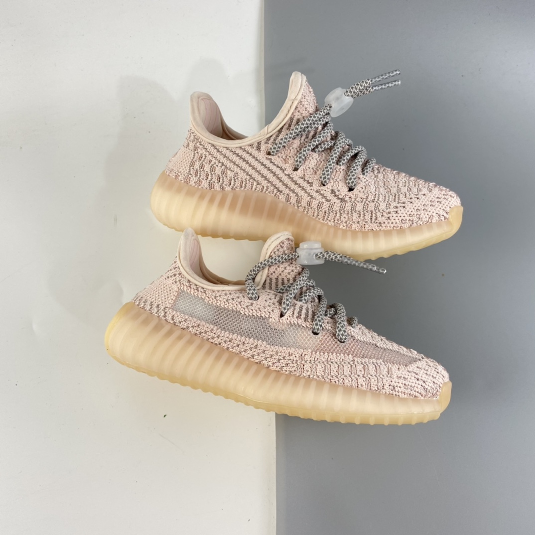 P160 Ad Yeezy 350 Boost V2“Clay” 阿迪达斯椰子350百搭轻便爆米花中底休闲运动慢跑鞋 童鞋 FV5666