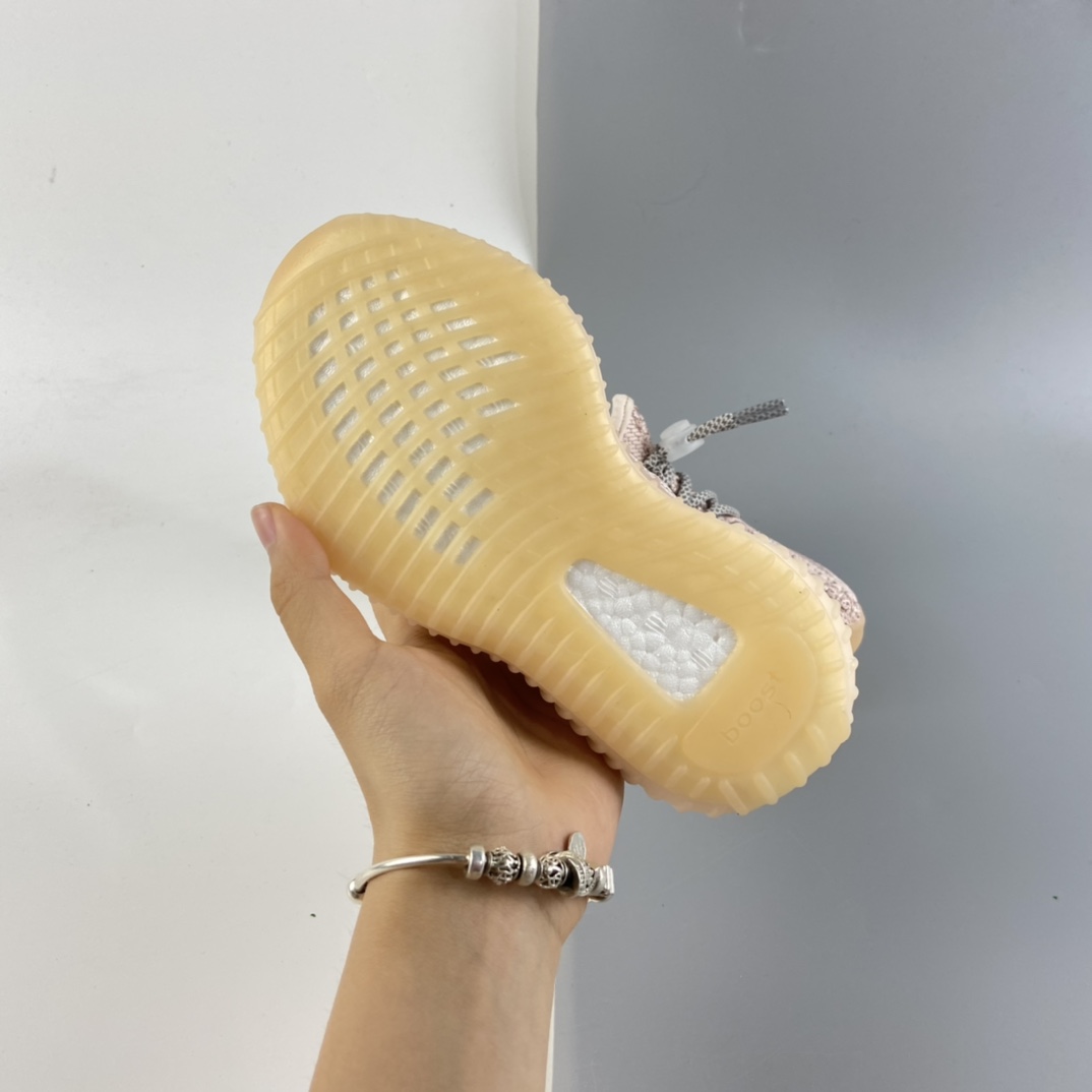 P160 Ad Yeezy 350 Boost V2“Clay” 阿迪达斯椰子350百搭轻便爆米花中底休闲运动慢跑鞋 童鞋 FV5666