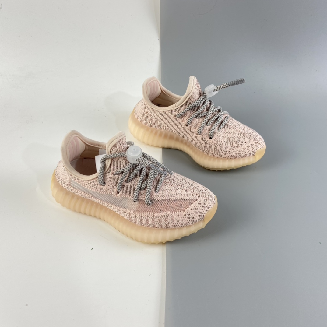 P160 Ad Yeezy 350 Boost V2“Clay” 阿迪达斯椰子350百搭轻便爆米花中底休闲运动慢跑鞋 童鞋 FV5666