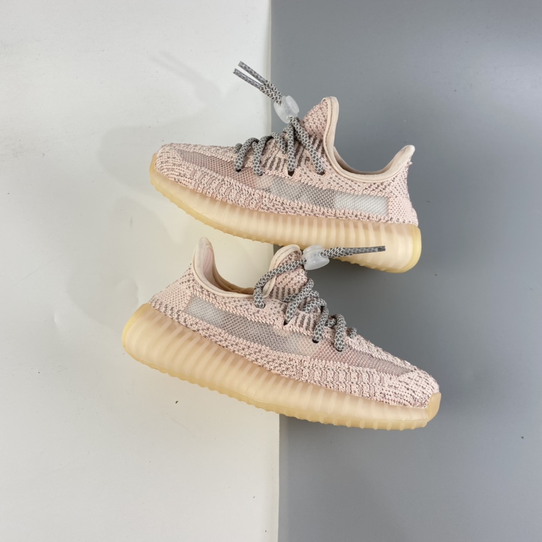 P160 Ad Yeezy 350 Boost V2“Clay” 阿迪达斯椰子350百搭轻便爆米花中底休闲运动慢跑鞋 童鞋 FV5666