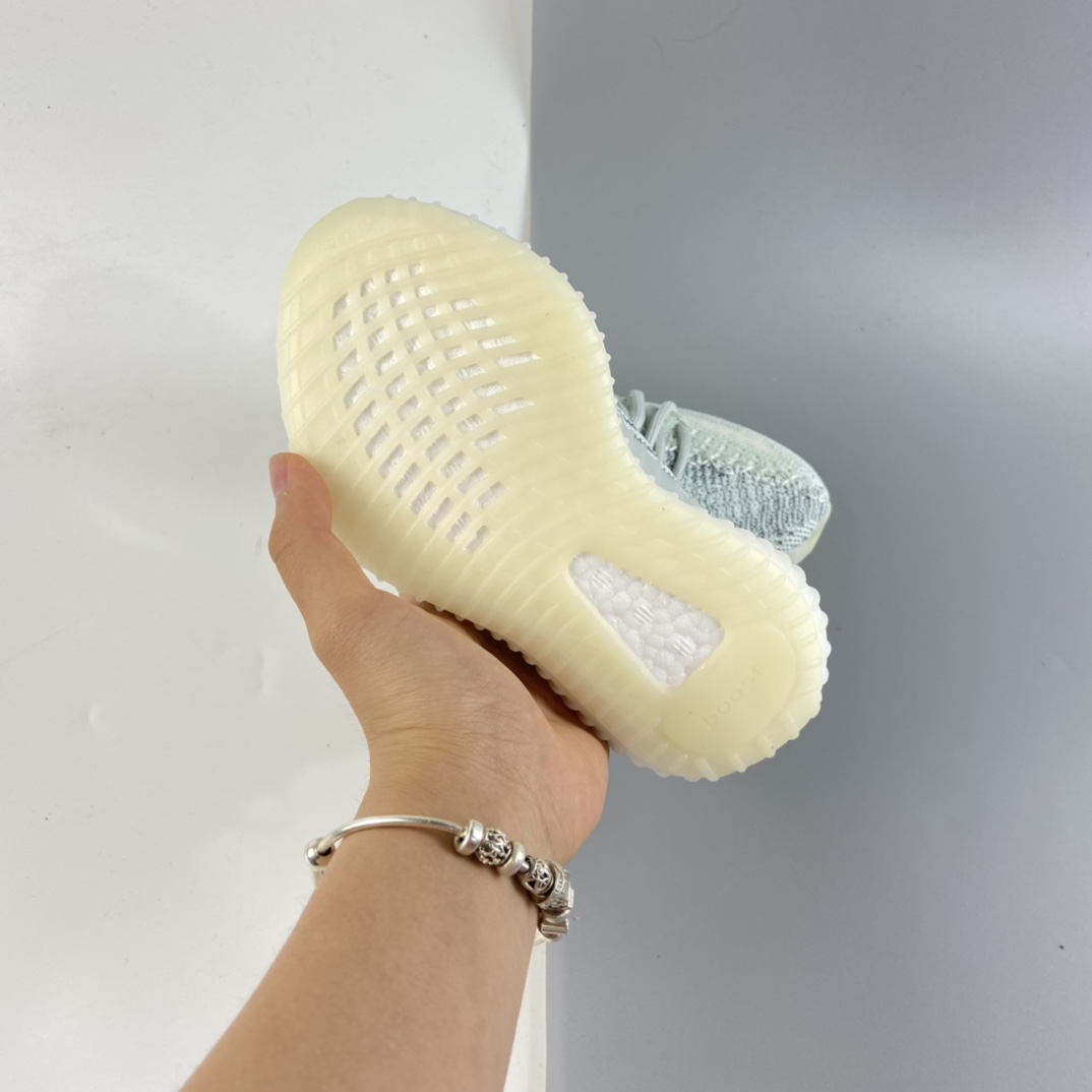 P160 Ad Yeezy 350 Boost V2“Clay” 阿迪达斯椰子350百搭轻便爆米花中底休闲运动慢跑鞋 童鞋 FW5317