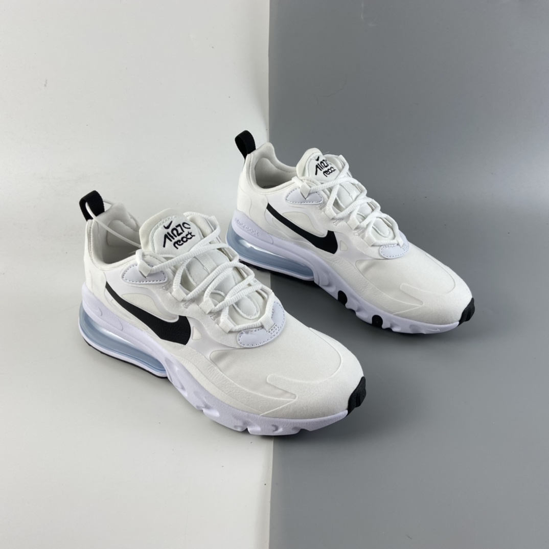 P220 Nike Air Max 270 React  后半掌气垫百搭运动慢跑鞋 CI3899-101