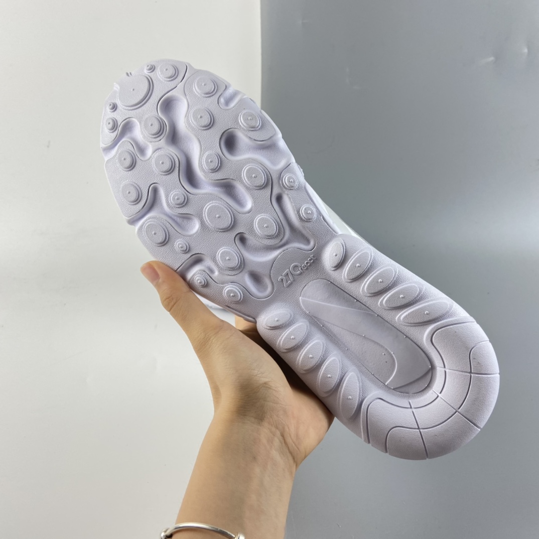P220 Nike Air Max 270 React  后半掌气垫百搭运动慢跑鞋 CV1632-100