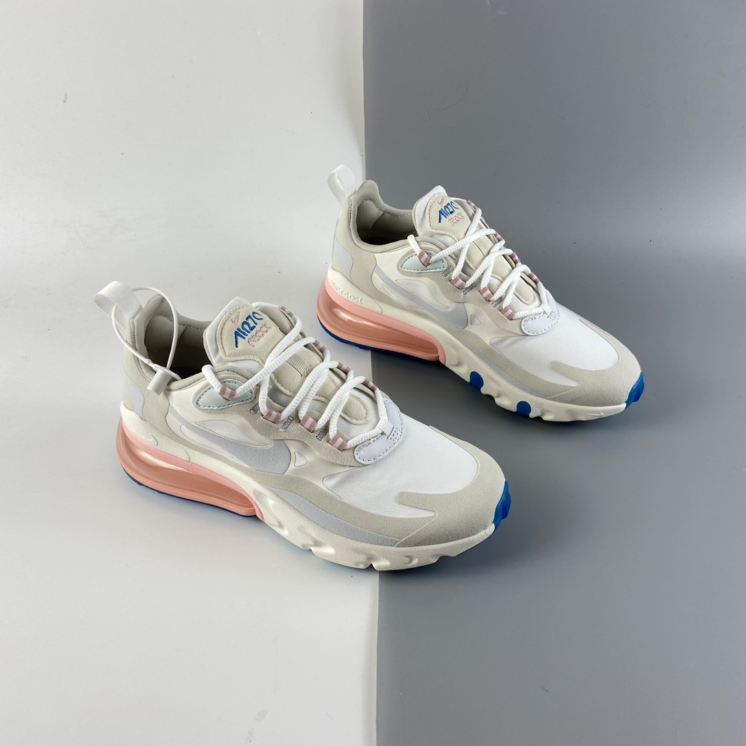P220 Nike Air Max 270 React  后半掌气垫百搭运动慢跑鞋 AT6174-100
