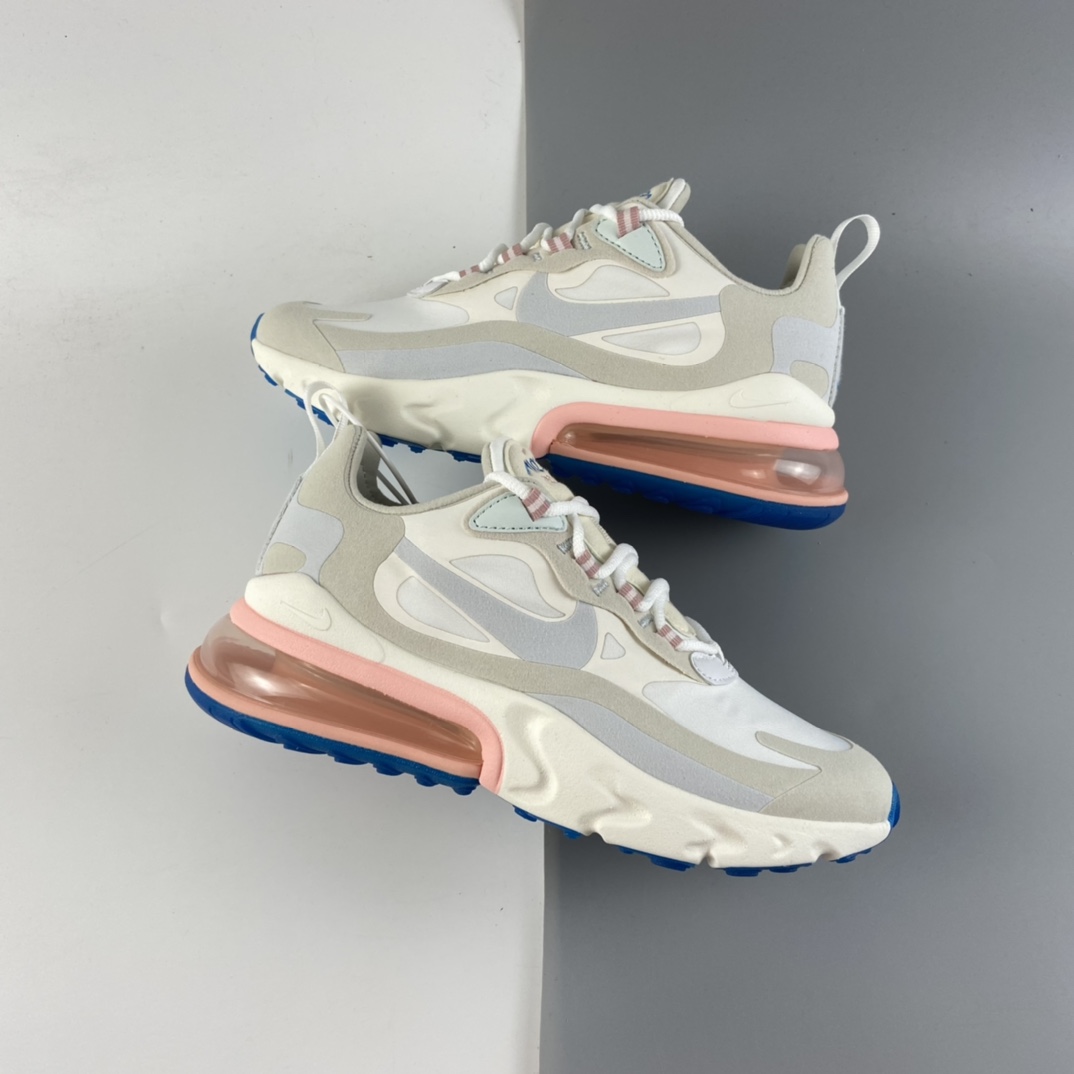 P220 Nike Air Max 270 React  后半掌气垫百搭运动慢跑鞋 AT6174-100