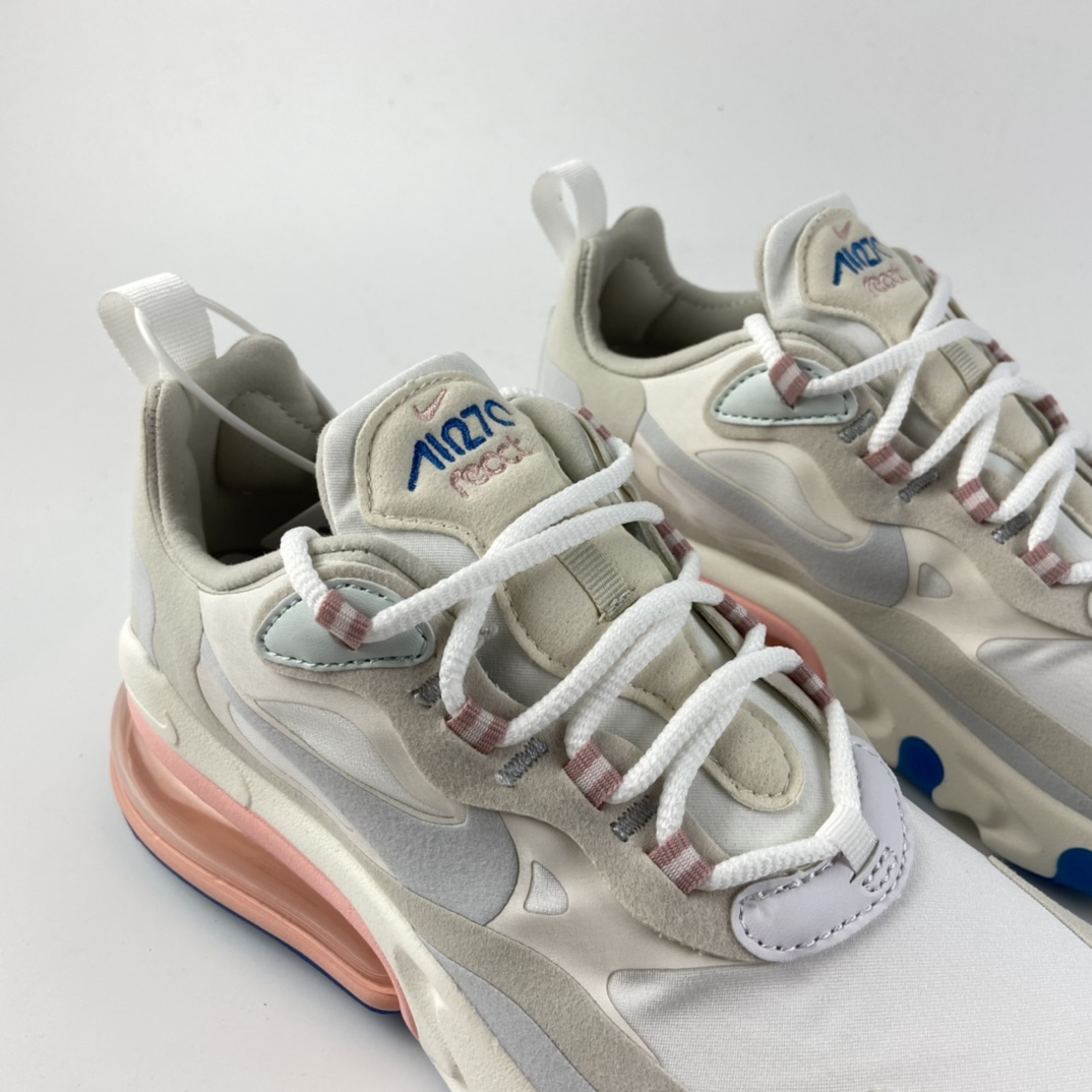 P220 Nike Air Max 270 React  后半掌气垫百搭运动慢跑鞋 AT6174-100