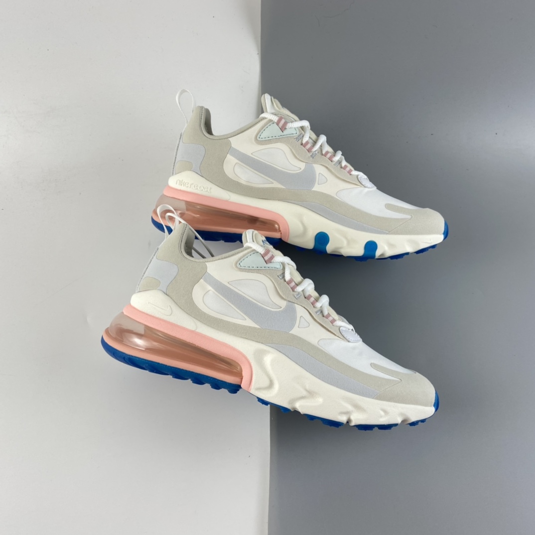 P220 Nike Air Max 270 React  后半掌气垫百搭运动慢跑鞋 AT6174-100