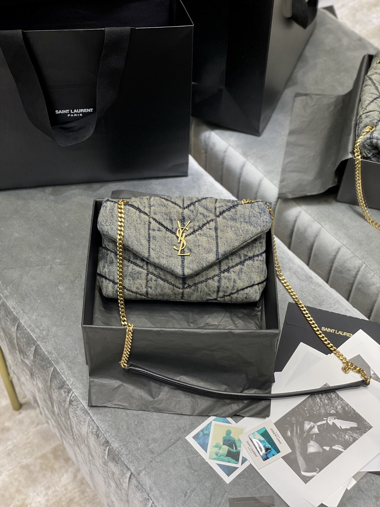 CHANEL Genuine Coco Cocoon Tote Bag W/card & storage bag from Japan