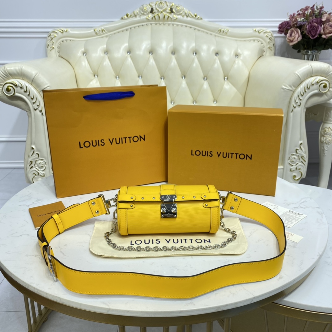 Louis Vuitton LV Papillon BB Bags Handbags Black Red Rose Yellow Printing Fall/Winter Collection Sweatpants M58655