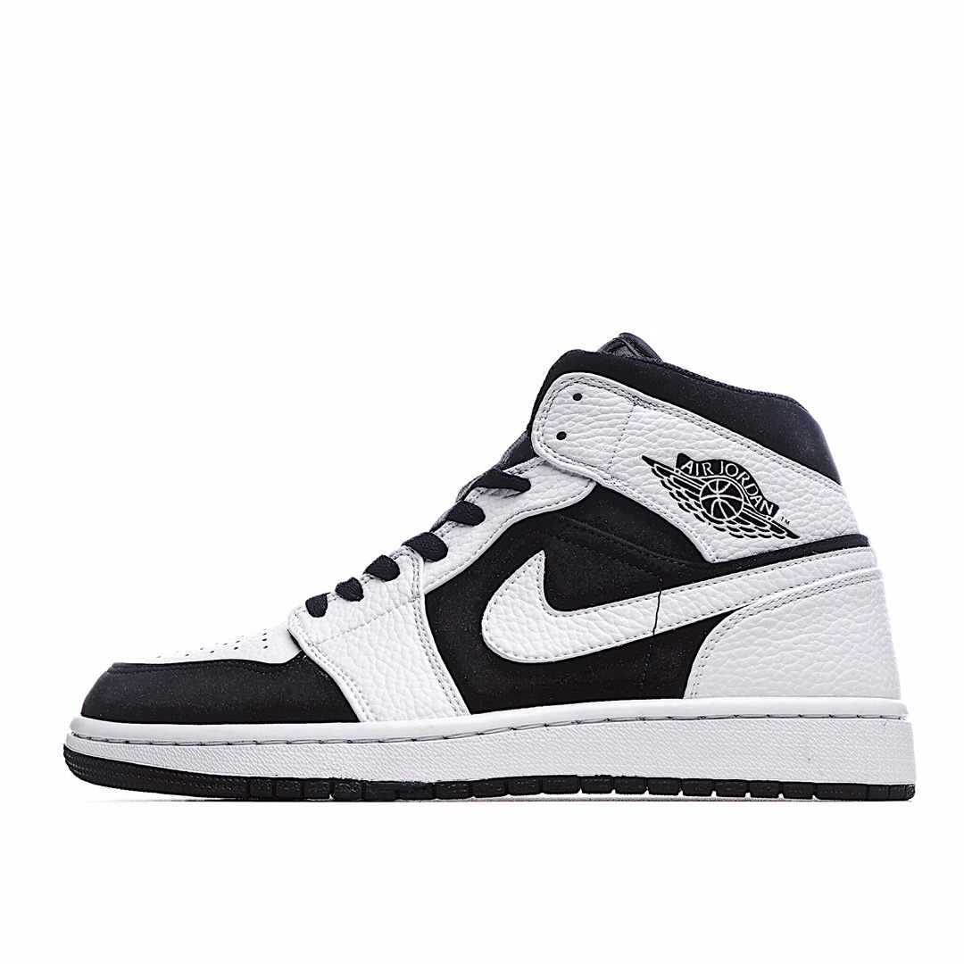 头层 G0 Air Jordan 1 Mid 乔1 AJ1中帮运动板鞋 554724-113 原鞋开版 独家私模 正确版型 市售认可度较高 区分低价真标