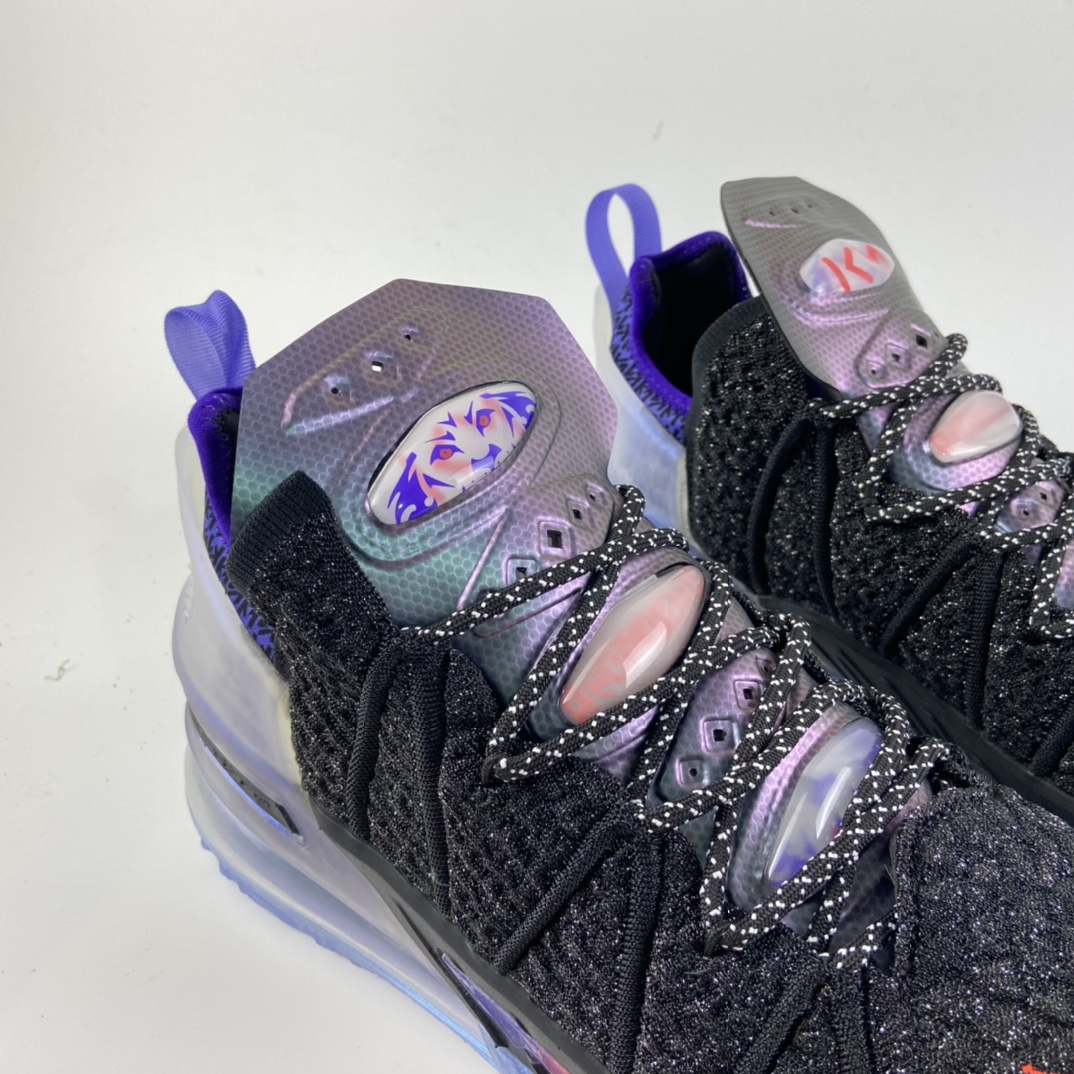 P280 Kylian Mbappé X Nike LeBron XVIII “The Chosen 2” 詹姆斯18 黑紫 姆巴佩 实战运动篮球鞋 DB8148-001