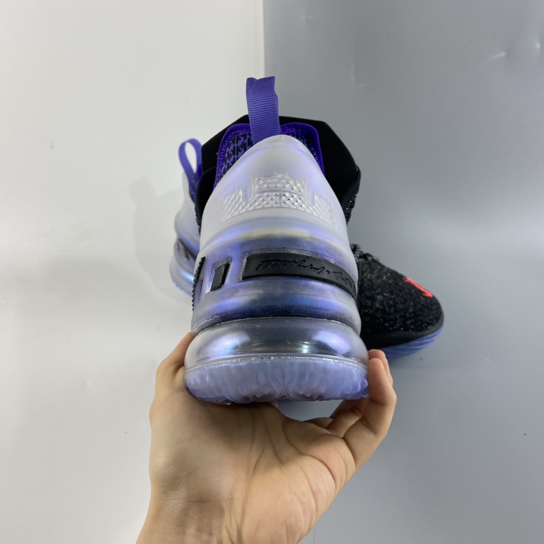 P280 Kylian Mbappé X Nike LeBron XVIII “The Chosen 2” 詹姆斯18 黑紫 姆巴佩 实战运动篮球鞋 DB8148-001