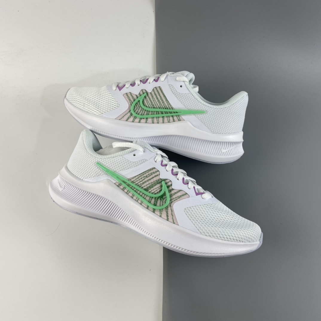 P180 Nike Downshifter 11 2021夏季新款登月缓震网面轻便透气跑步鞋 CW3413-101
