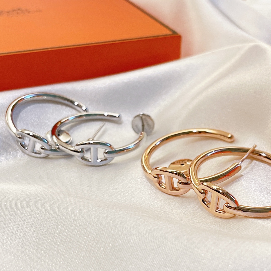 Hermes Jewelry Earring Top brands like
 Platinum Rose Gold