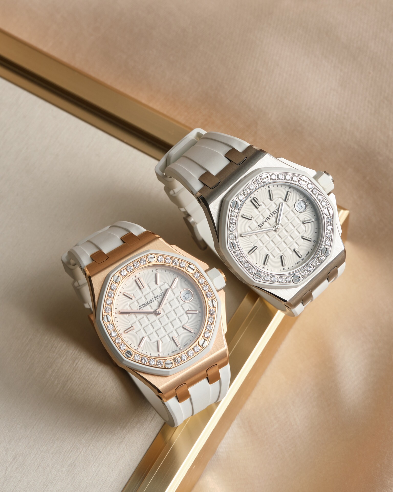 Audemars Piguet 爱彼AP 皇家橡树离岸系列37mm石英女表 瑞士进口石英机芯 此款爱彼是女款 不仅拥有男表的硬朗霸气风格