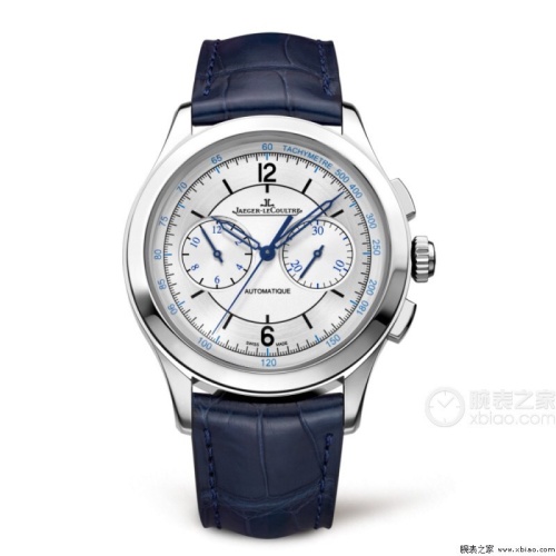 Jaeger-LeCoultre Master Collection Automatic Chronograph Blue Leather Watch 1 Jaeger-LeCoultre Master Collection Automatic Chronograph Blue Leather Watch