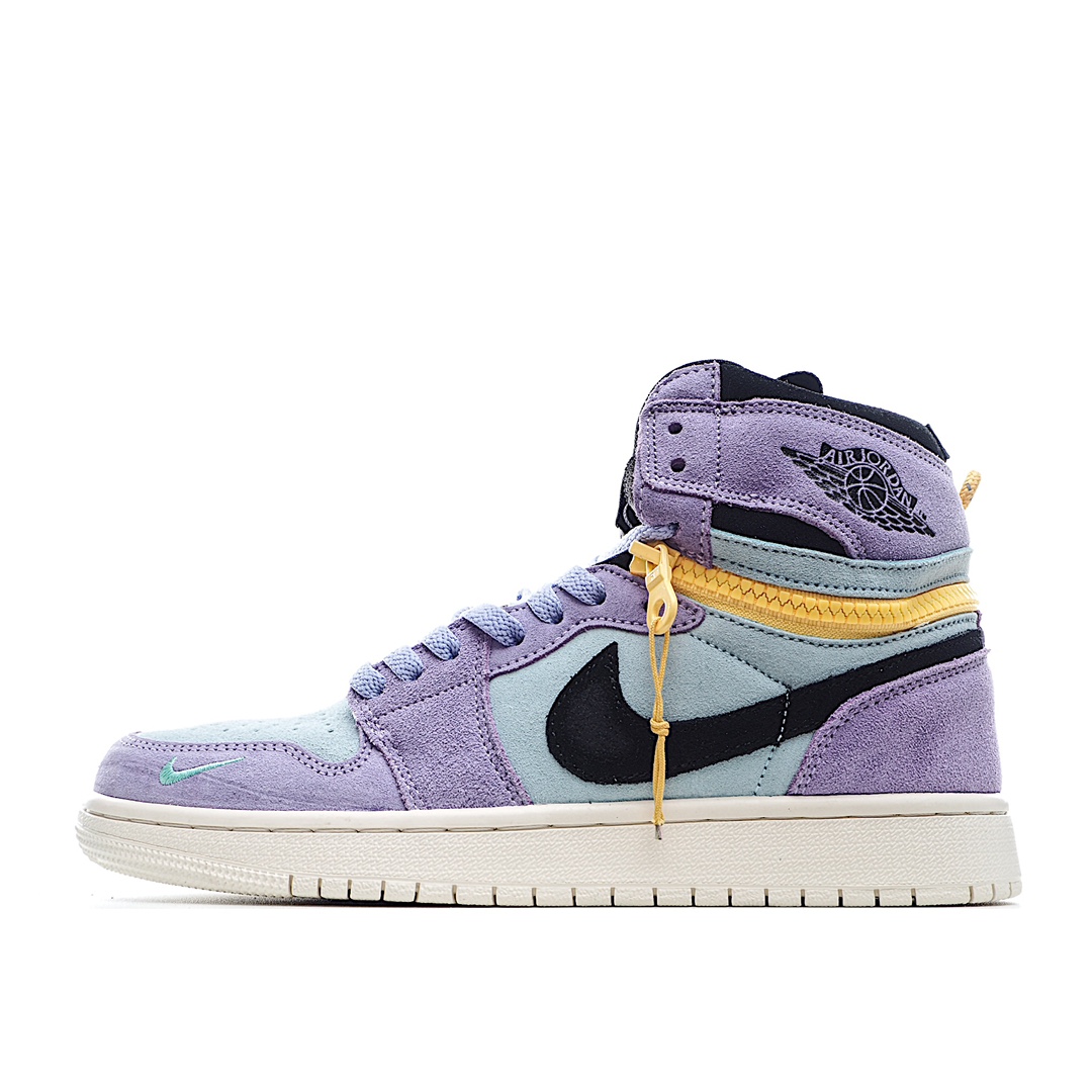 H5 尨✀一鞋两穿 Air Jordan 1 High Switch “Purple Pulse” 紫罗兰 拉链
