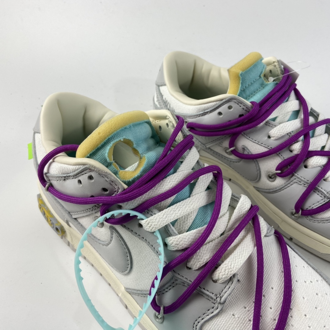 P380 Off-White x Nike Dunk Low“21 of 50”  OW 白灰色 DM1602-100