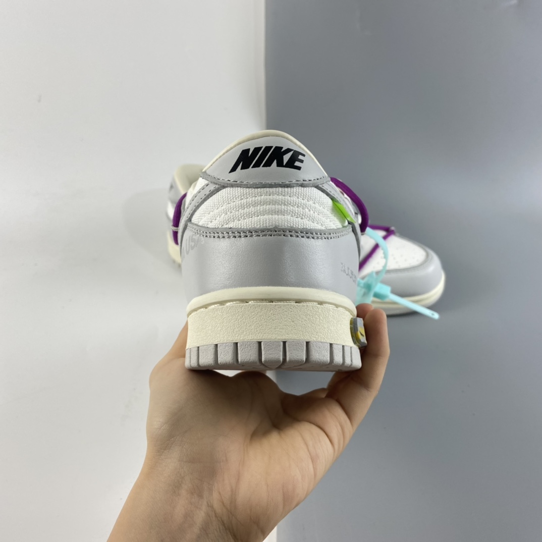 P380 Off-White x Nike Dunk Low“21 of 50”  OW 白灰色 DM1602-100