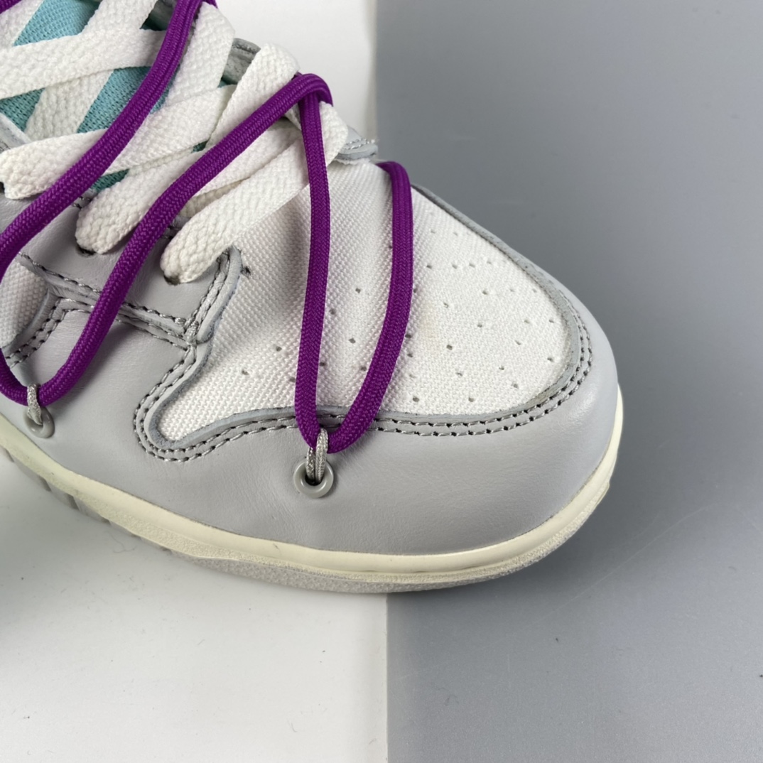 P380 Off-White x Nike Dunk Low“21 of 50”  OW 白灰色 DM1602-100