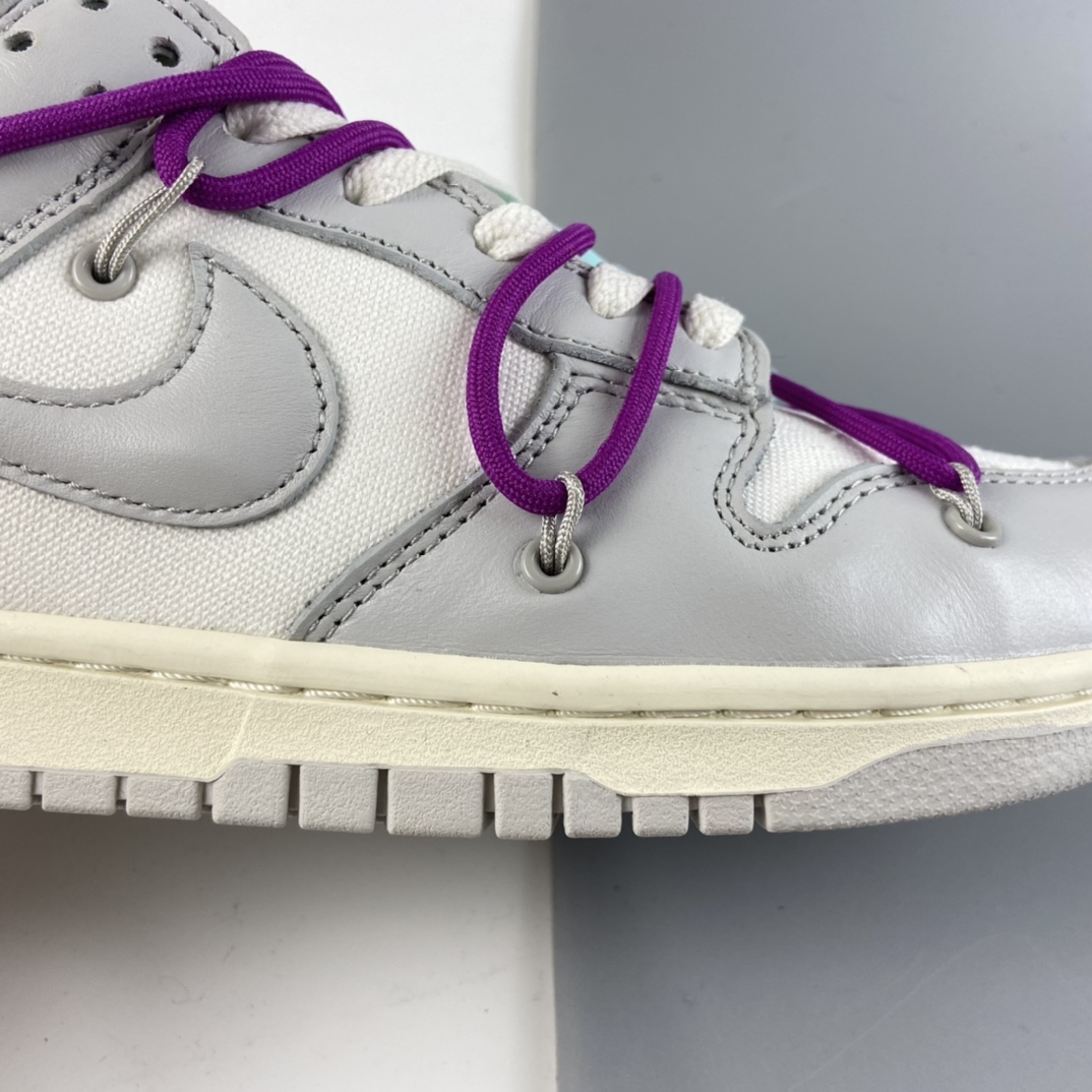 P380 Off-White x Nike Dunk Low“21 of 50”  OW 白灰色 DM1602-100