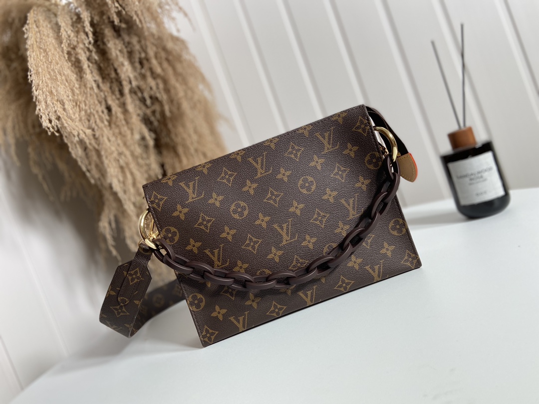 Louis Vuitton Clutches & Pouch Bags Monogram Canvas Chains M47545