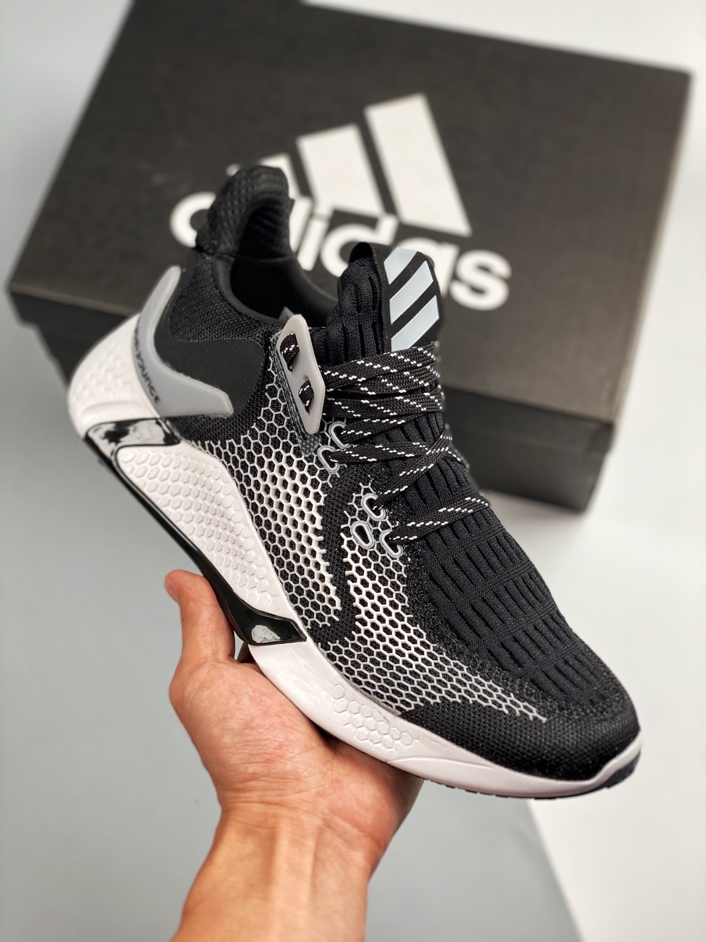 Adidas AlphaBounce Beyond m Alfa 10ª generación zapatillas deportivas casuales de malla suela de goma Continental alema…