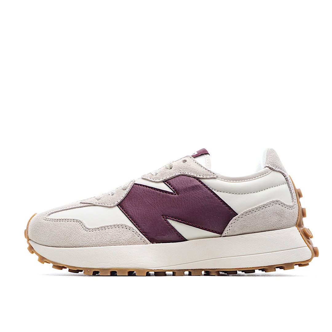 G5 纯原版本 New Balance NB327系列复古休闲运动慢跑鞋 原厂细翻毛 原数据档案结合二次高弾MD材料打造原版鞋底 鞋面由原厂特殊定制材料纹路细腻 多道序QC把关品质完善 细节完美 以更纯粹的复古风格设计打造的全新造型 侧身还以解构设计 将 N 字标志以做旧压花样式呈现 样式别具新意 而麂皮、冲孔皮革的塑造 则呈现出高级怀旧气质 也让鞋款在奢华时装风格与运动氛围之间达到了平衡