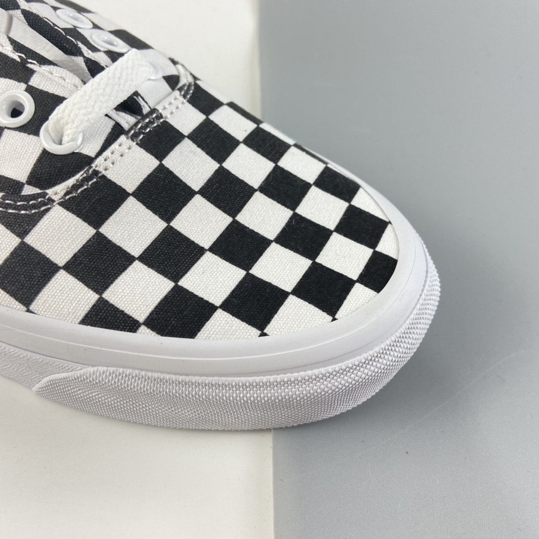 P140 Vans Authentic 范斯2021夏季新款安纳海姆一脚蹬黑白棋盘格懒人半拖男女低帮帆布板鞋 VN0A54F75GU