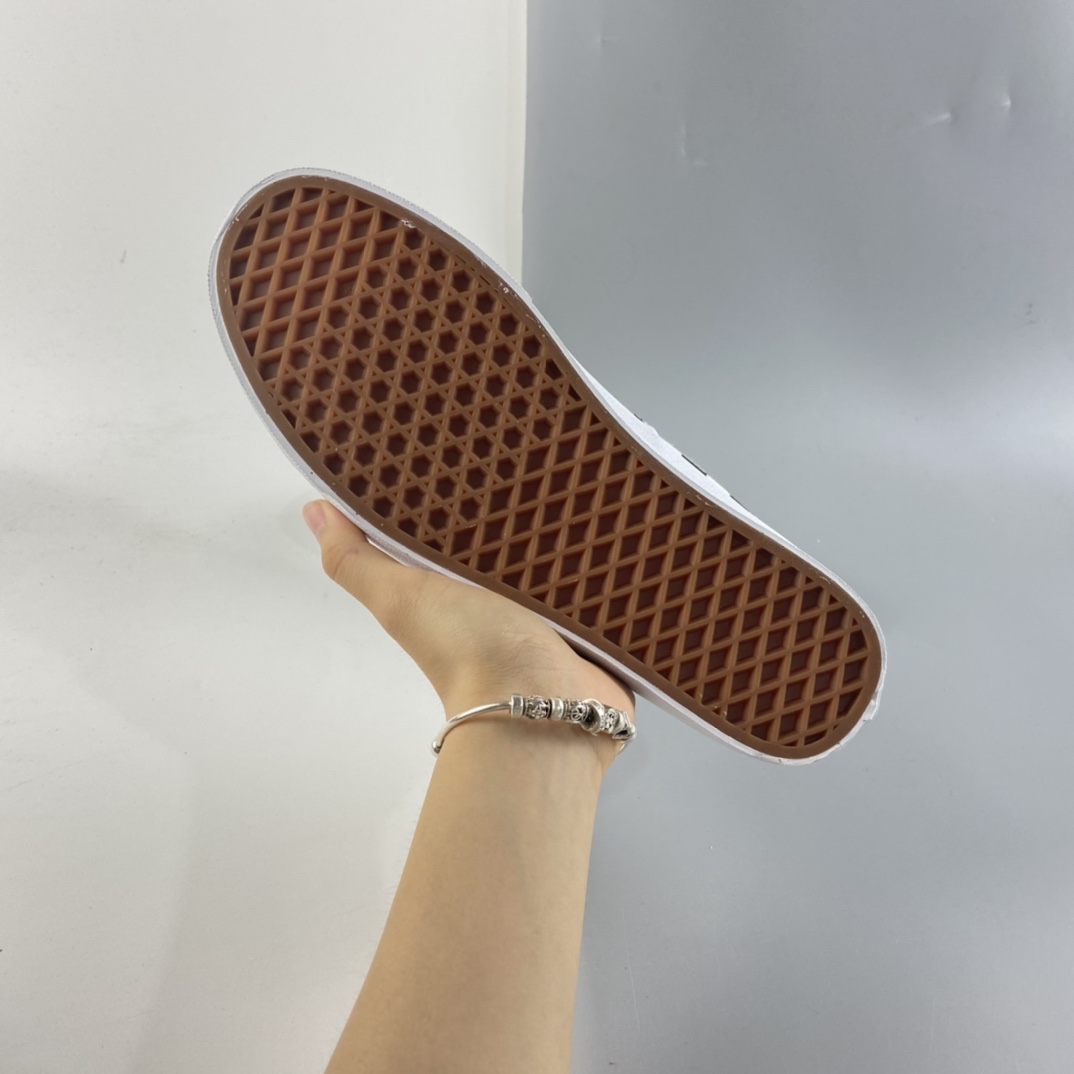 P140 Vans Authentic 范斯2021夏季新款安纳海姆一脚蹬黑白棋盘格懒人半拖男女低帮帆布板鞋 VN0A54F75GU