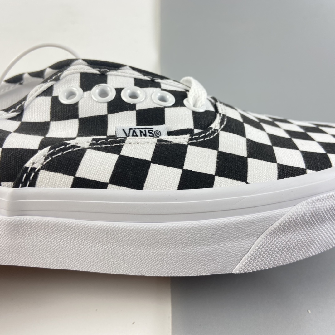 P140 Vans Authentic 范斯2021夏季新款安纳海姆一脚蹬黑白棋盘格懒人半拖男女低帮帆布板鞋 VN0A54F75GU