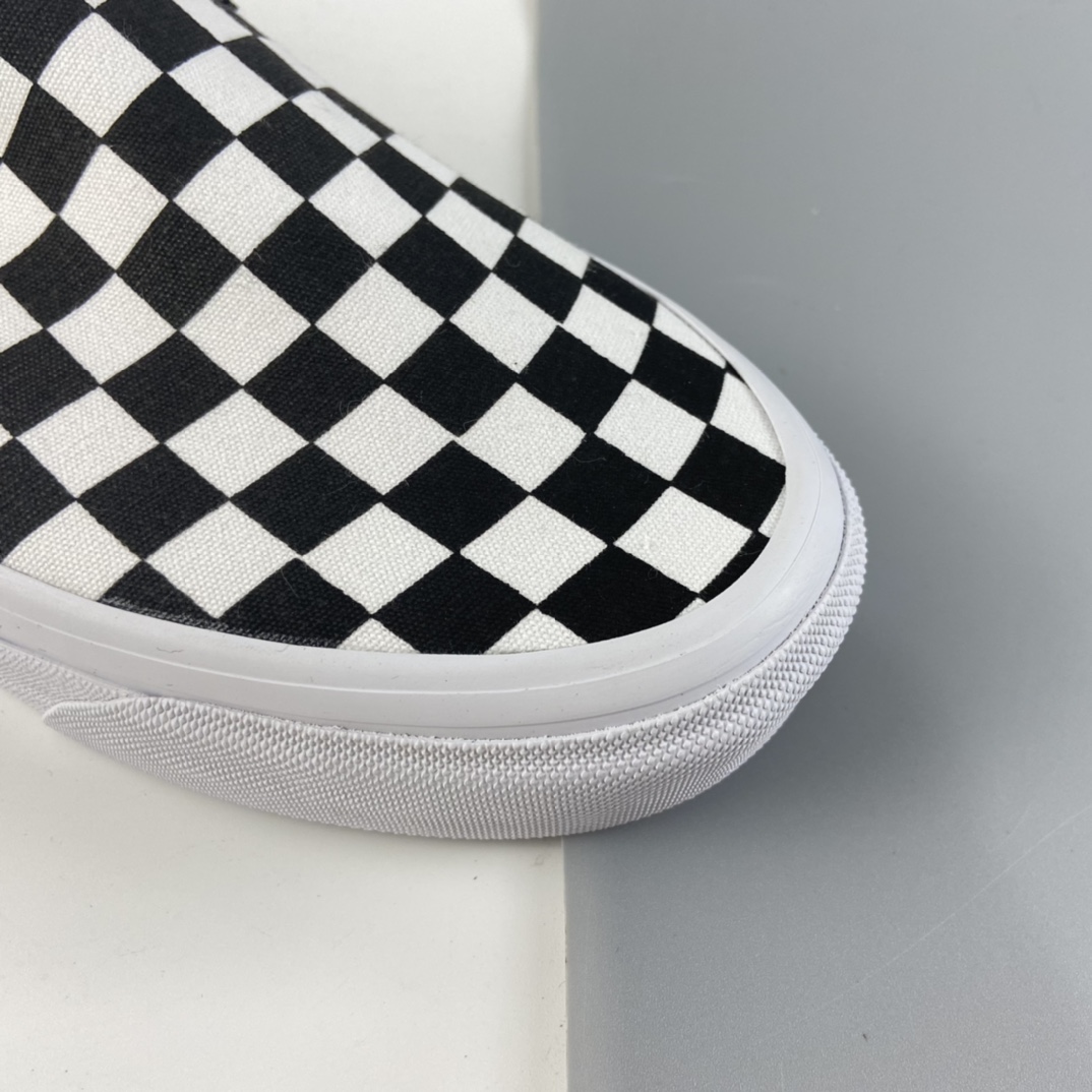 P140 Vans Slip-on 范斯2021夏季新款安纳海姆一脚蹬黑白棋盘格懒人半拖男女低帮帆布板鞋 VN0A4P3U5GU
