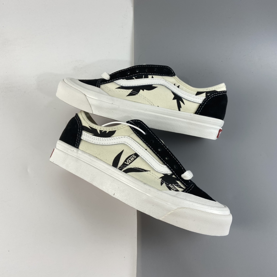 P150 Vans Style 36 Cecon SF 半月包头白印黑枫叶 VN0A3MVLK0A