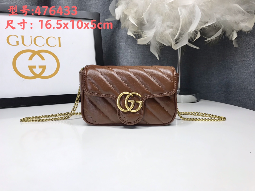 GUCCI Marmont ストライプシリーズ トートバッグ
