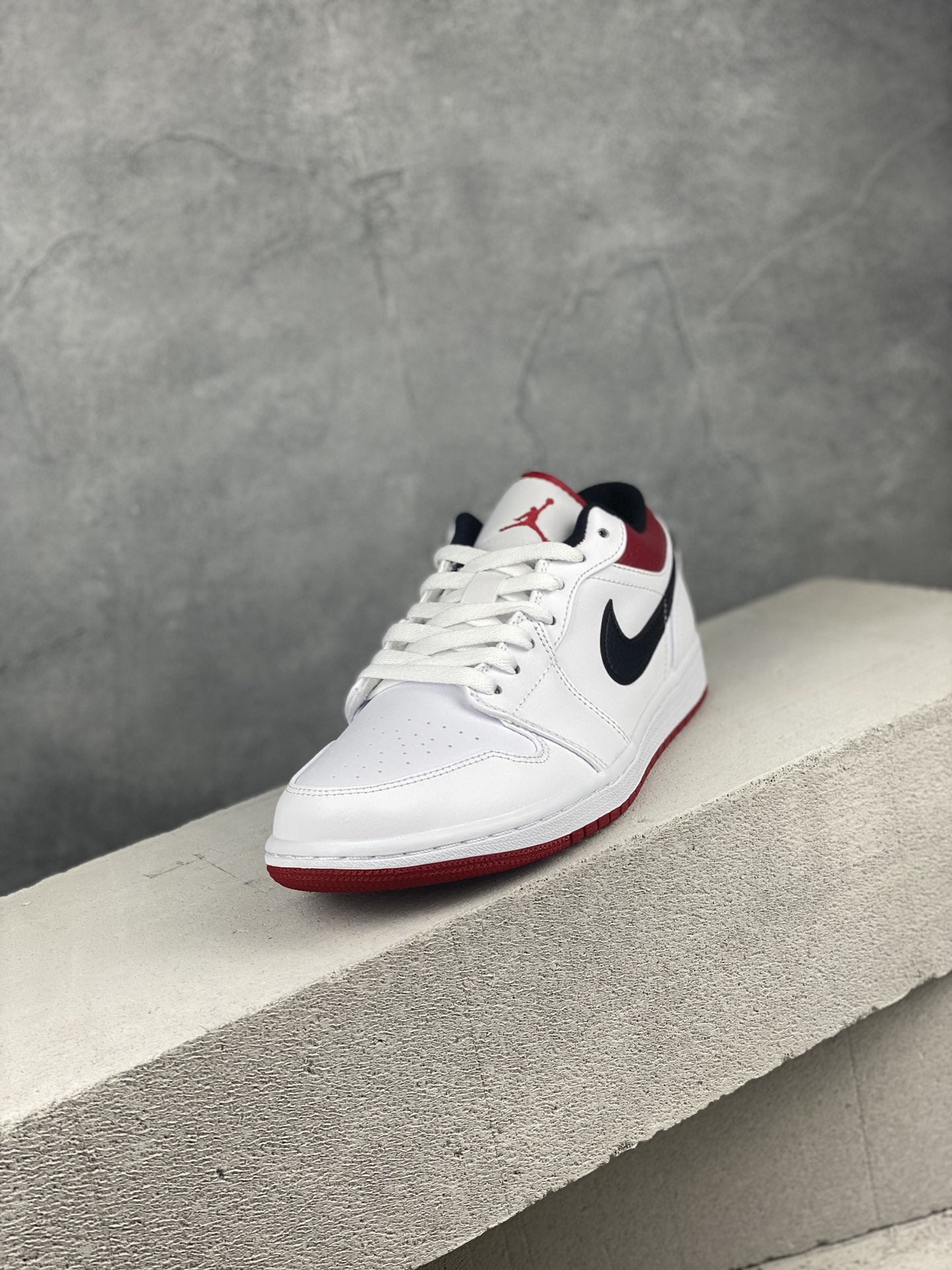 AJ1Low白红尺码40-45纯原版出品-AirJordan1LowWhiteUniversityRed