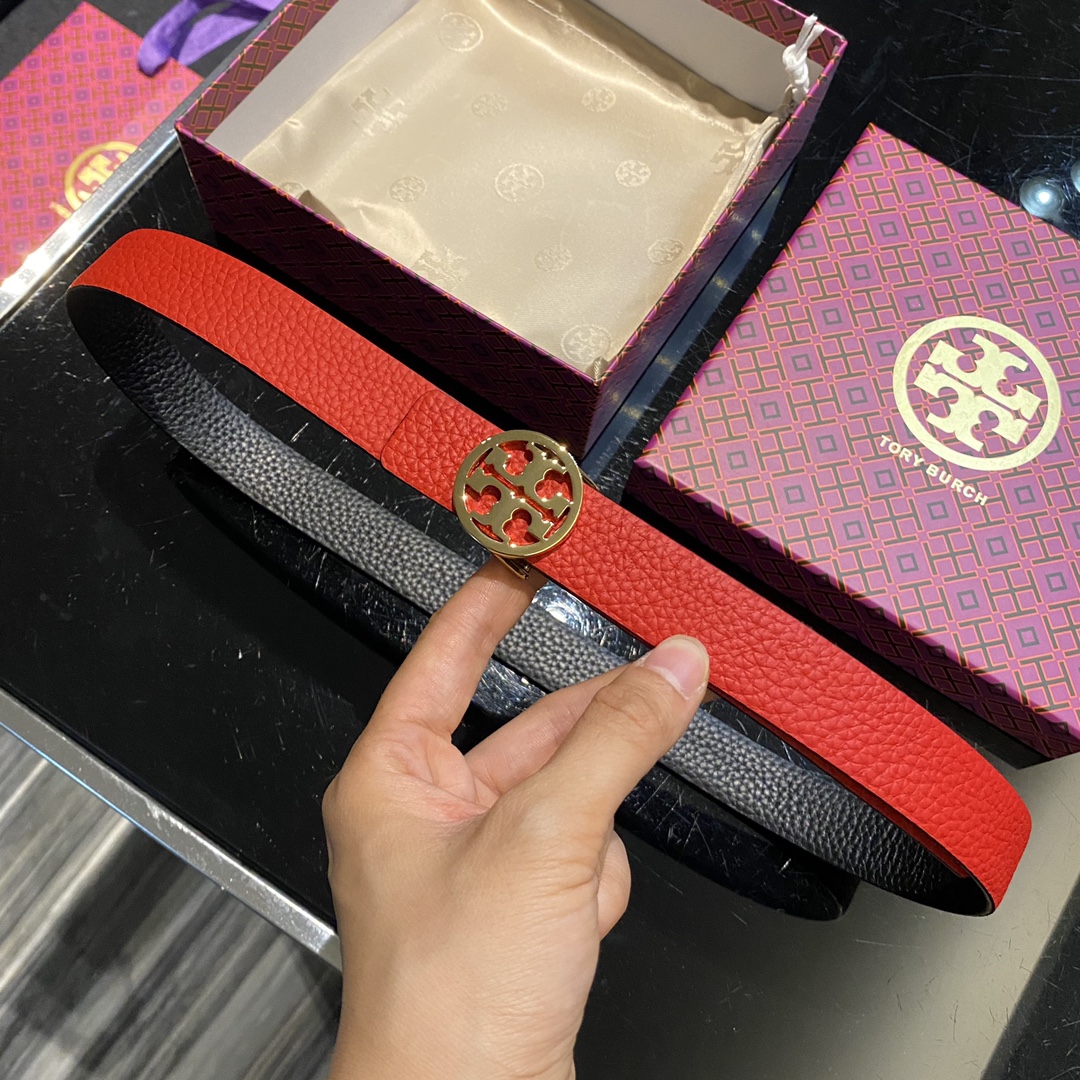 托里伯奇双面可用.荔枝纹小牛皮.2.