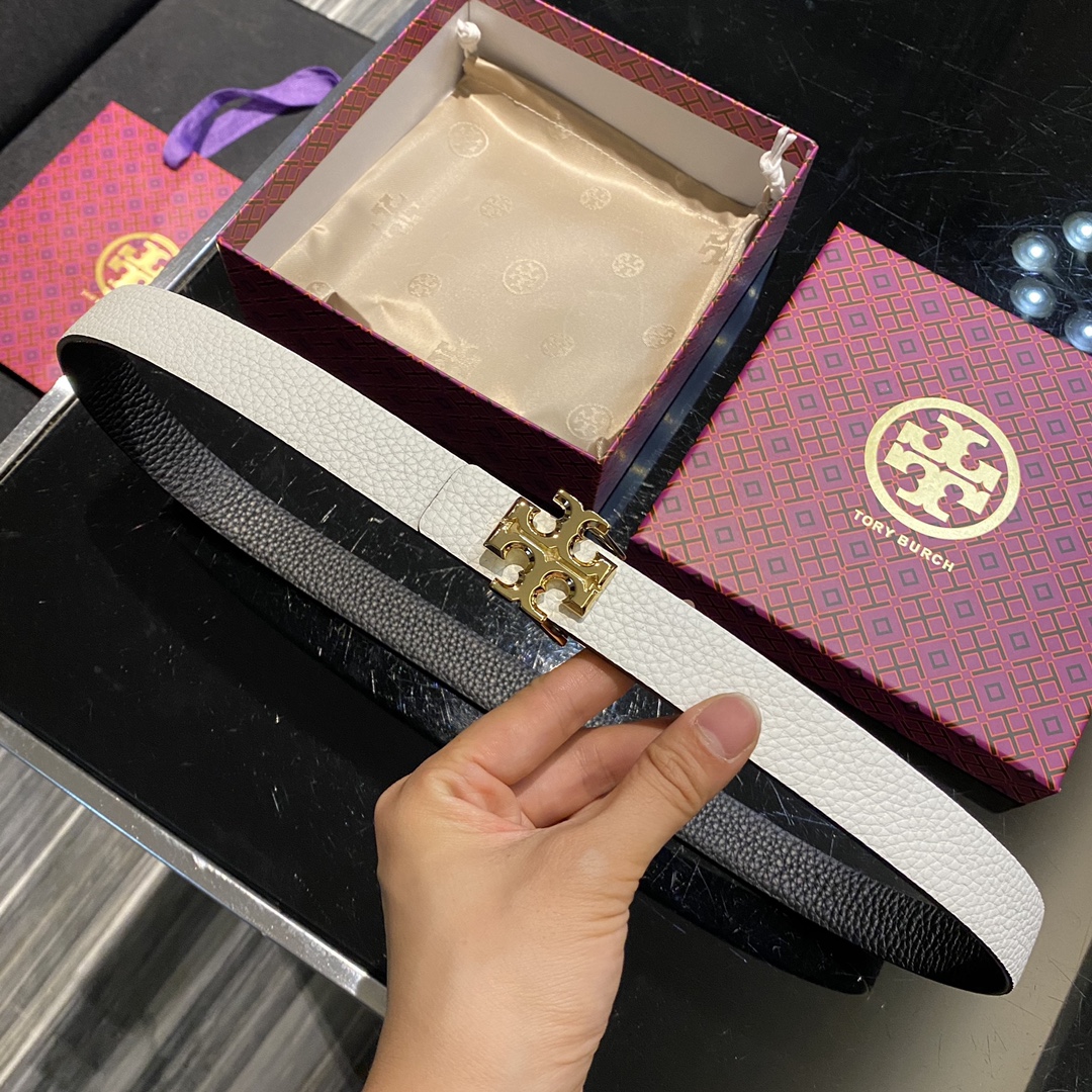 托里伯奇双面可用.荔枝纹小牛皮.2.