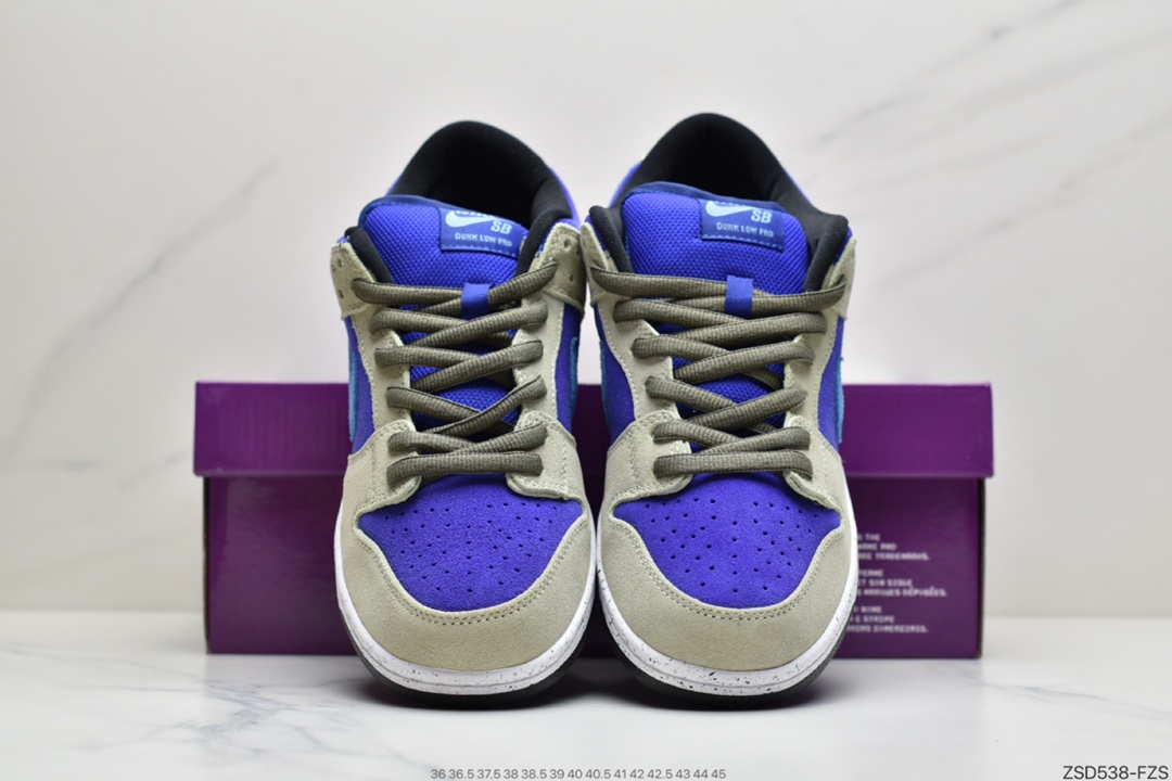 320 耐克Nike SB duNIKE板鞋 青瓷配色 灰蓝紫 翻毛皮 Nike SB DuNIKE Low “Celadon” 整双鞋 BQ6817-301
