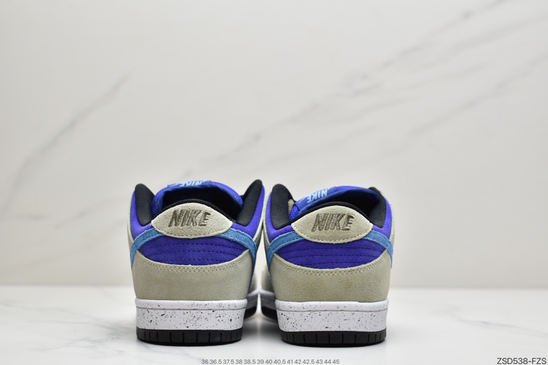 320 耐克Nike SB duNIKE板鞋 青瓷配色 灰蓝紫 翻毛皮 Nike SB DuNIKE Low “Celadon” 整双鞋 BQ6817-301