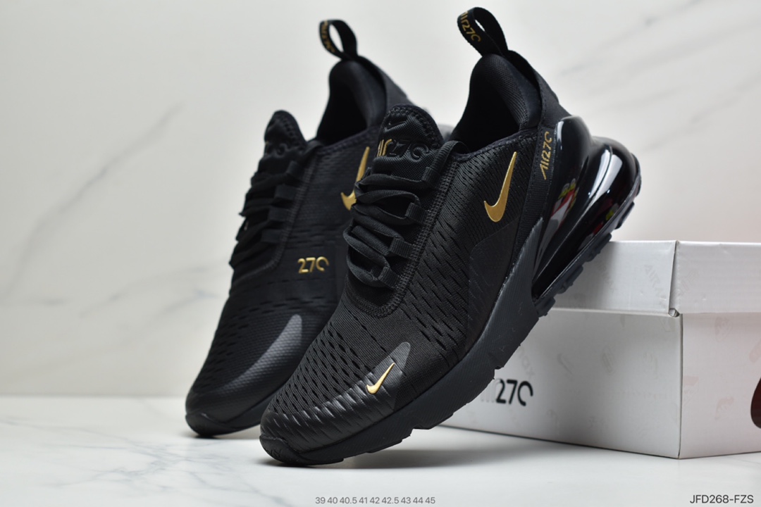 170 耐克 Nike Max 270 Flyknit 原标原盒飞线针织网面透气半掌气垫跑鞋DC0957-001