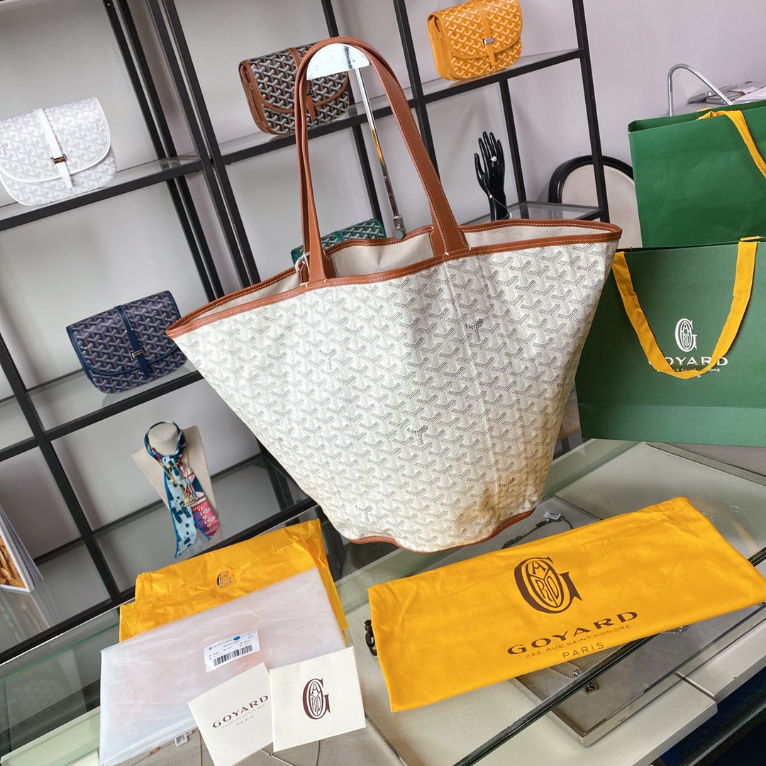 Goyard Handbags Crossbody & Shoulder Bags Tote Bags Vendita in Italia
 Splicing Canvas Summer Collection Beach