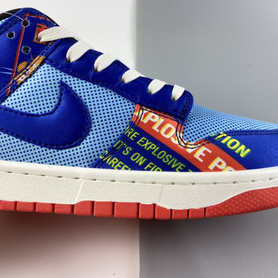 P360 Nike SB Dunk Low 扣篮系列 蓝红鞭炮 刮刮乐 低帮休闲运动滑板板鞋 DH4966-446