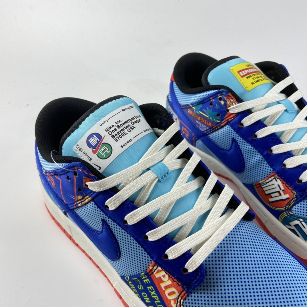P360 Nike SB Dunk Low 扣篮系列 蓝红鞭炮 刮刮乐 低帮休闲运动滑板板鞋 DH4966-446
