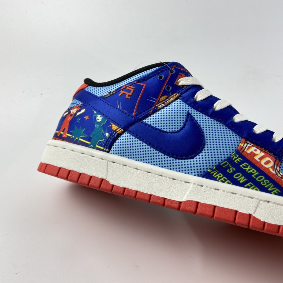 P360 Nike SB Dunk Low 扣篮系列 蓝红鞭炮 刮刮乐 低帮休闲运动滑板板鞋 DH4966-446