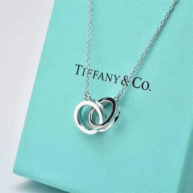 Tiffany & Co. Tiff*ny&Co. 1837 双环扣锁骨项链