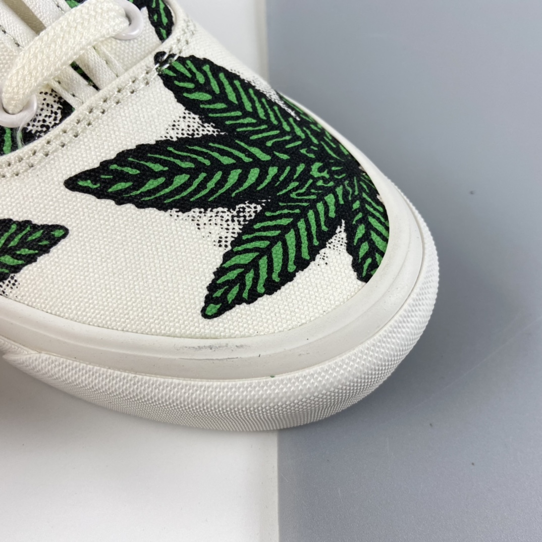 P150 Vans Vault OG Authentic LX高端支线21SS 白绿麻叶帆布复古板鞋 VN0A4BV94JM