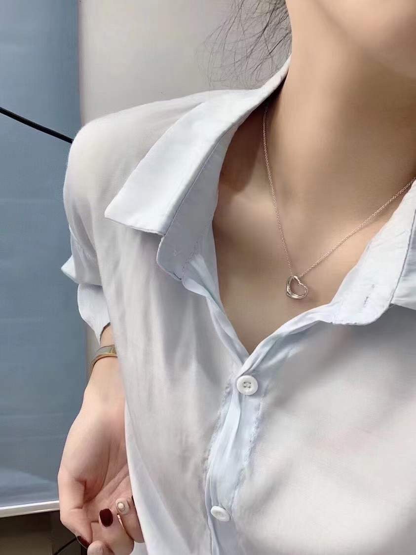Tiffany & Co. Tiffany&Co.Open Heart纯银心形项链