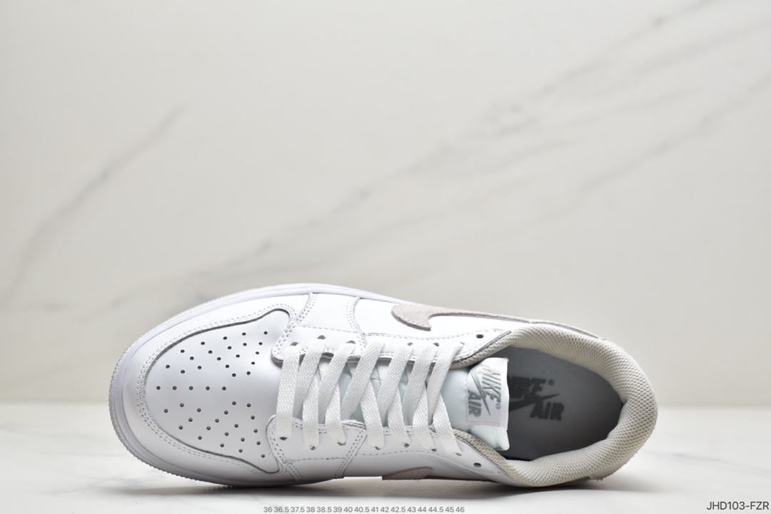 190  Air Jordan 1 Low OG “Neutral Grey”白灰鞋款鞋身为白色CZ0775-100