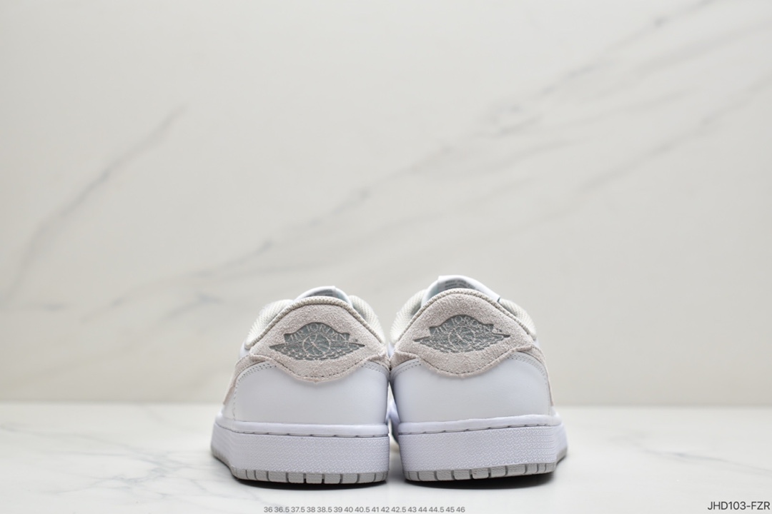 190  Air Jordan 1 Low OG “Neutral Grey”白灰鞋款鞋身为白色CZ0775-100