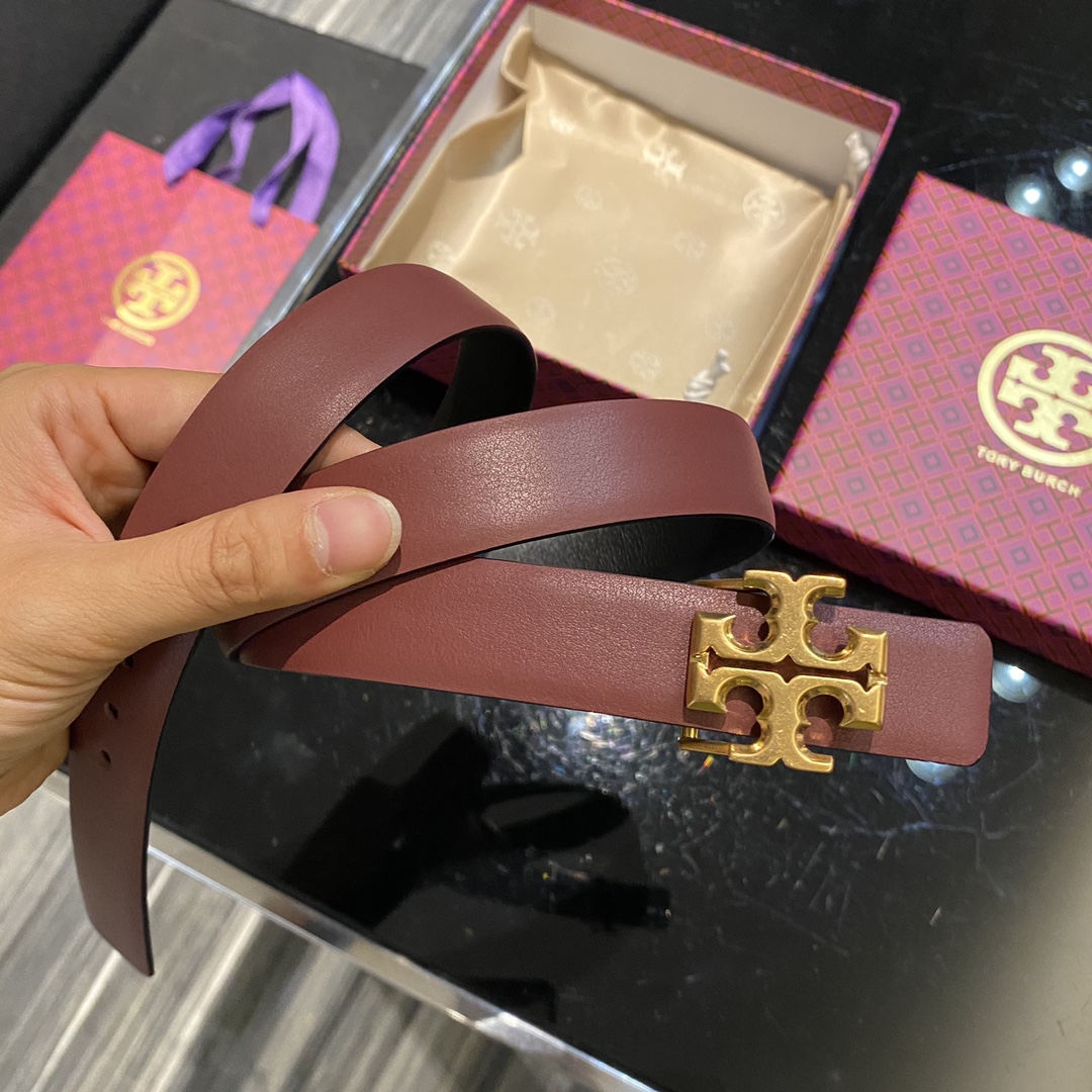 托里伯奇双面可用.平纹小牛皮.2.5